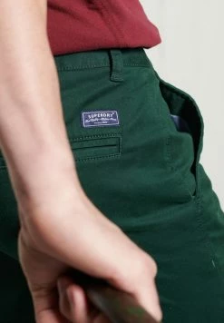 Superdry CORE SLIM - Trousers - Enamel Green -Superdry Shop 58eba109a5ee49bfa7c1da3afd8f8bad