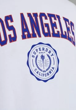 Superdry CITY COLLEGE OVERSIZED - Sweatshirt - Optic -Superdry Shop 58f4685066dc4e4088c98bd4beebf50f