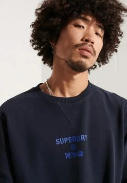 Superdry INDEPENDENT CREW - Sweatshirt - Eclipse Navy -Superdry Shop 590b312aa08a453cb69d80c4e6096dcf