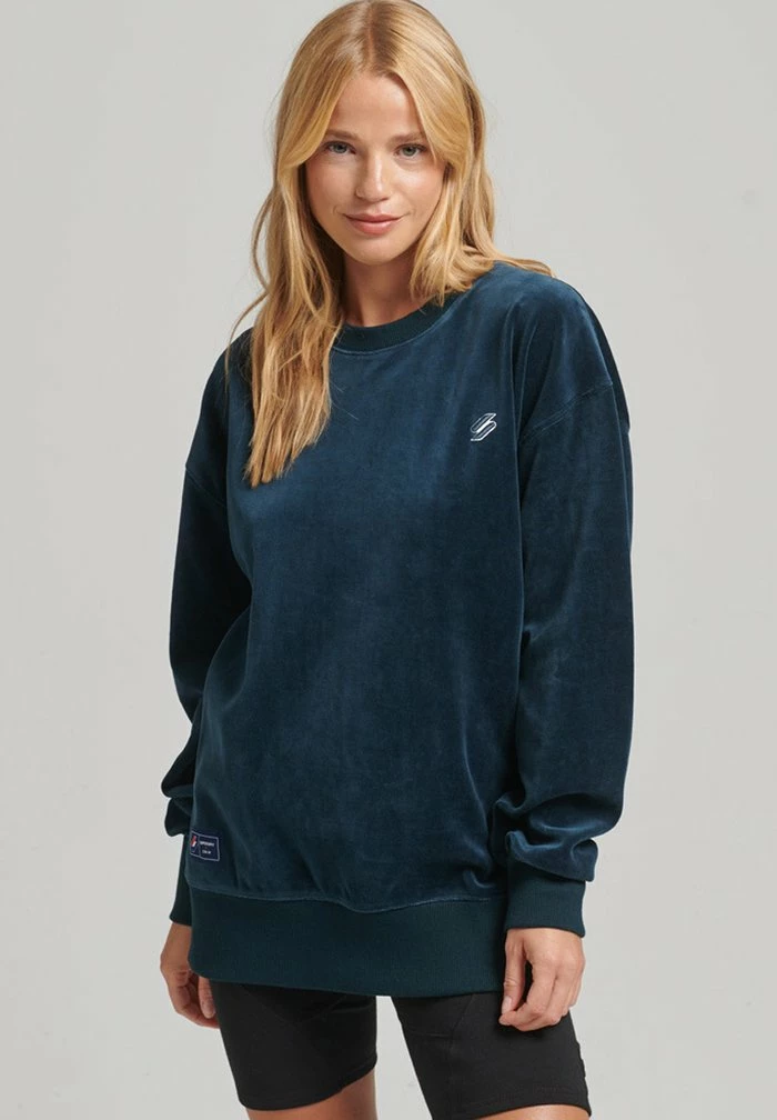 Superdry OVERSIZED - Sweatshirt - Zinc Blue 1 Superdry OVERSIZED - Sweatshirt - Zinc Blue