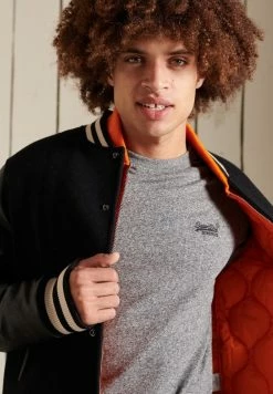 Superdry VINTAGE - Basic T-shirt - Karst Black Mega Grit -Superdry Shop 5924b08646c74bbdbfa3a0e9442ecf4b