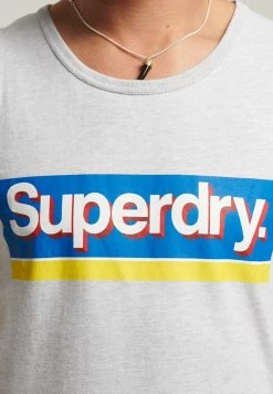 Superdry VINTAGE CORE - Top - Glacier Grey Marl -Superdry Shop 596eb050325844c5a2cfe5487f8fd775