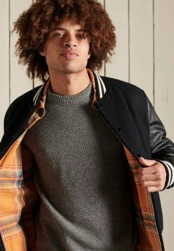 Superdry TEXTURED TWIST CREW - Jumper - Mid Grey Twist -Superdry Shop 59baab6604684deab140a65d4559f0e3