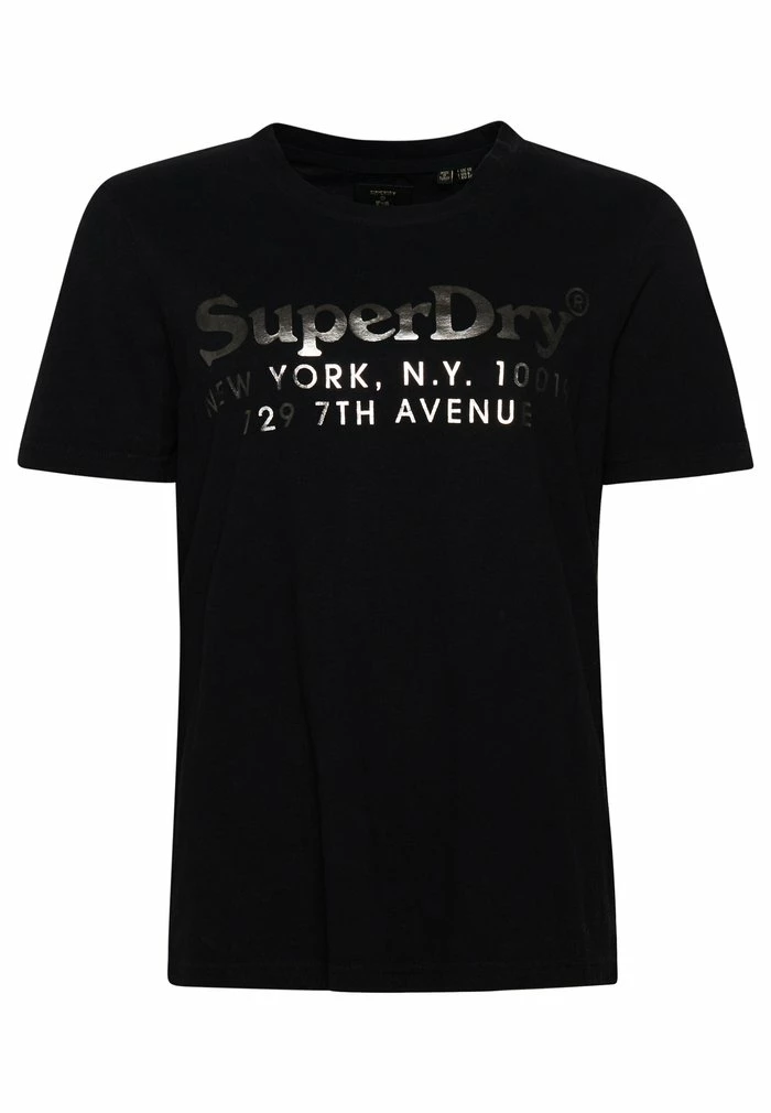 Superdry VINTAGE VENUE INTEREST - Print T-shirt - Black 4 Superdry VINTAGE VENUE INTEREST - Print T-shirt - Black - Image 4