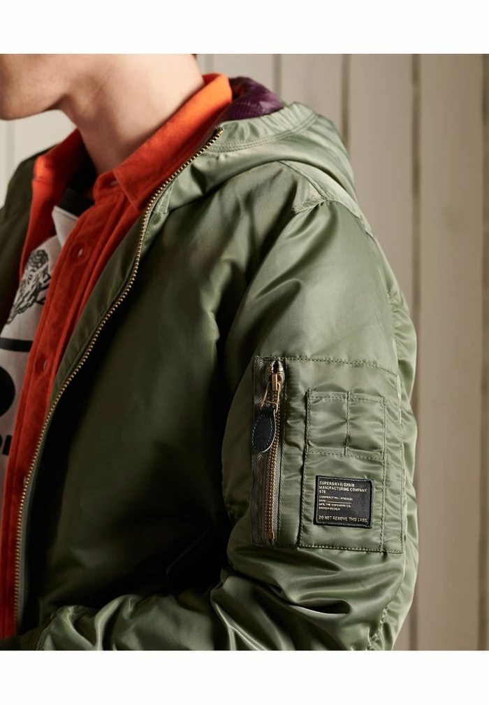 Superdry Bomber Jacket - Surplus Goods Olive 5 Superdry Bomber Jacket - Surplus Goods Olive - Image 5