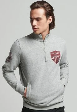 Superdry VINTAGE ATHLETIC - Sweatshirt - Athletic Grey Marl