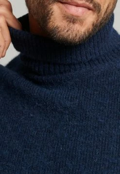 Superdry ALPACA CHUNKY ROLL NECK - Jumper - Eclipse Navy -Superdry Shop 5a714fd0711b45d5b74487fc74b5eda7