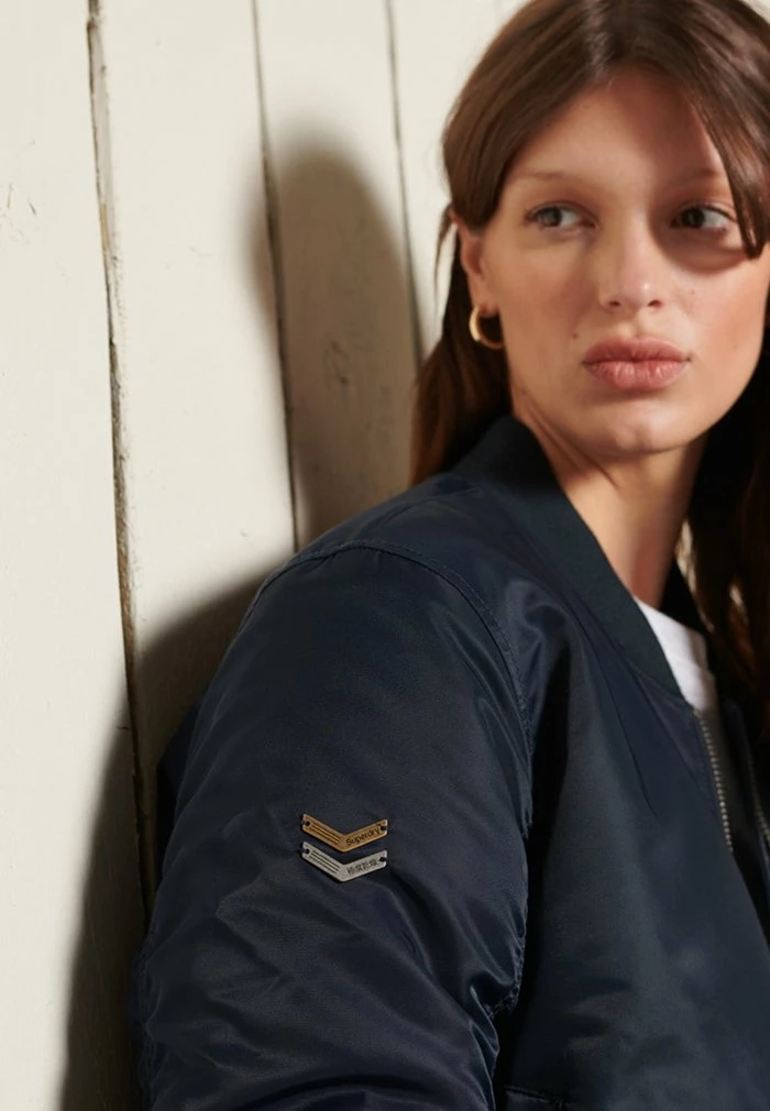 Superdry Bomber Jacket - Nordic Chrome Navy 5 Superdry Bomber Jacket - Nordic Chrome Navy - Image 5