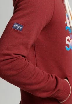 Superdry CORE GREAT OUTDOORS - Sweatshirt - Rouge Red Grit -Superdry Shop 5a99882f24ae4d24b0e247315df66881