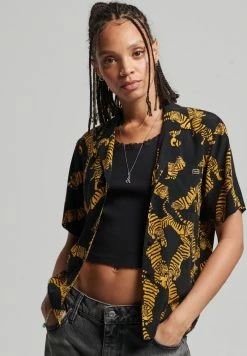 Superdry VINTAGE REVERE - Button-down Blouse - Tiger