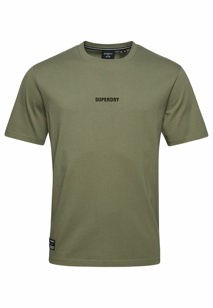 Superdry CODE MICRO - Print T-shirt - Light Khaki 4 Superdry CODE MICRO - Print T-shirt - Light Khaki - Image 4