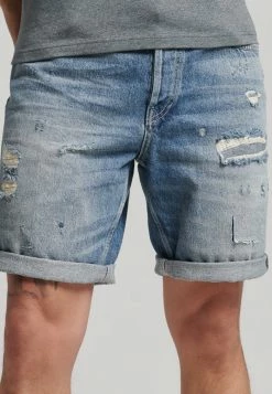 Superdry VINTAGE - Denim Shorts - Felix Ripped Vintage