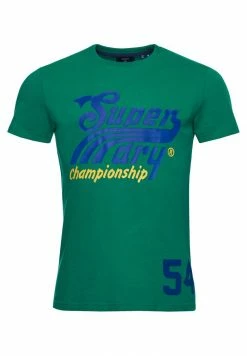 Superdry COLLEGIATE GRAPHIC STANDARD WEIGHT - Print T-shirt - Drop Kick Green -Superdry Shop 5b8516aaa4a94696a3b859ef939cf370