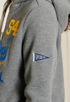 Superdry VINTAGE LOGO SOURCE - Sweatshirt - Rich Charcoal Marl -Superdry Shop 5b974db5677c433da717af958d42e723