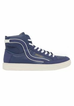 Superdry BASKET LUX - High-top Trainers - Soft Navy/oatmeal