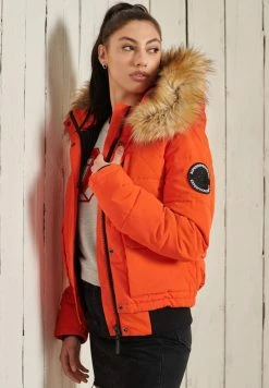 Superdry EVEREST - Winter Jacket - Orange -Superdry Shop 5c385429e01f4f439917b59cfe0c4627