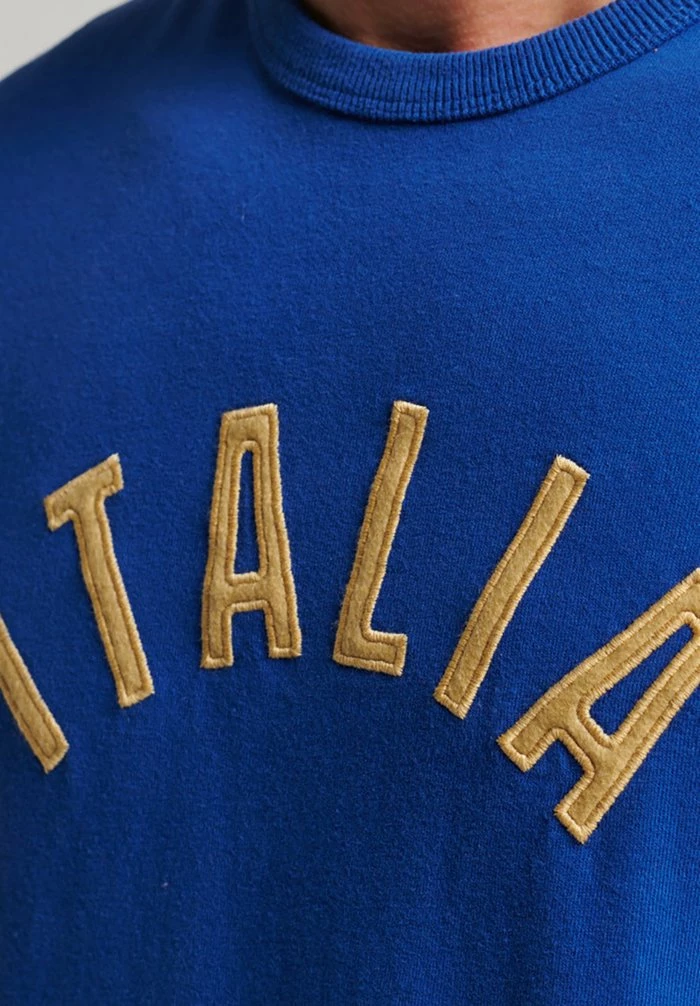 Superdry RINGSPUN FOOTBALL ITALY - Print T-shirt - Regal Blue 4 Superdry RINGSPUN FOOTBALL ITALY - Print T-shirt - Regal Blue - Image 4