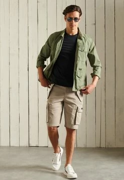Superdry CORE HEAVY - Shorts - Stone