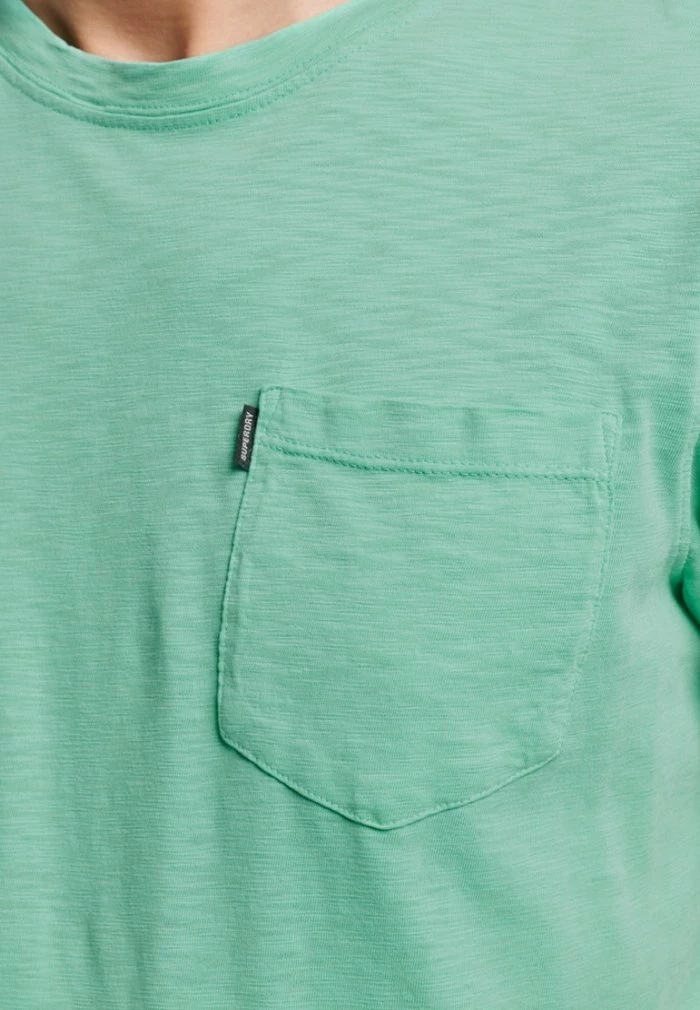 Superdry STUDIOS MIT TASCHE - Basic T-shirt - Fluro Mint 3 Superdry STUDIOS MIT TASCHE - Basic T-shirt - Fluro Mint - Image 3