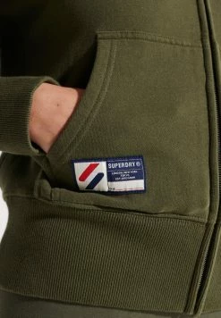 Superdry Zip-up Sweatshirt - Dark Moss -Superdry Shop 5cb4cabb693d41e79799911a433b9e0b