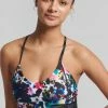 Superdry MID IMPACT - Bustier - Abstract Ink Micro