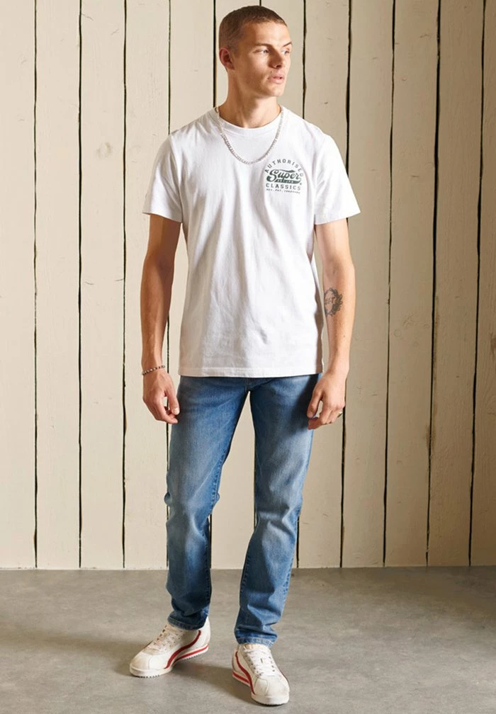 Superdry Slim Fit Jeans - Mercer Mid Blue 3 Superdry Slim Fit Jeans - Mercer Mid Blue - Image 3