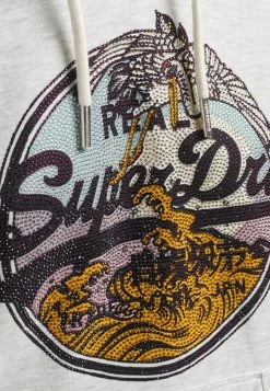 Superdry VINTAGE NARRATIVE - Hoodie - Glacier Grey Marl -Superdry Shop 5d5438ee69c54fcda7f5ec850306f1bd