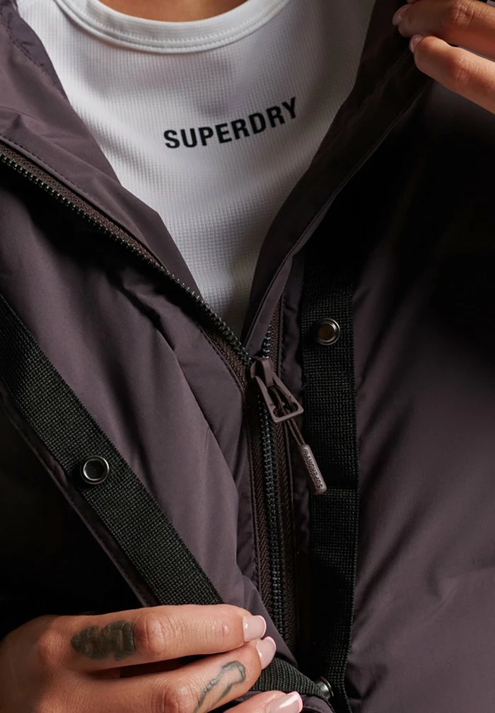 Superdry LONGLINE - Winter Coat - Shale 5 Superdry LONGLINE - Winter Coat - Shale - Image 5