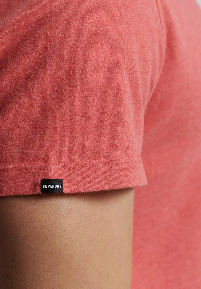 Superdry VINTAGE LOGO MICRO - Basic T-shirt - Coral Marl 3 Superdry VINTAGE LOGO MICRO - Basic T-shirt - Coral Marl - Image 3