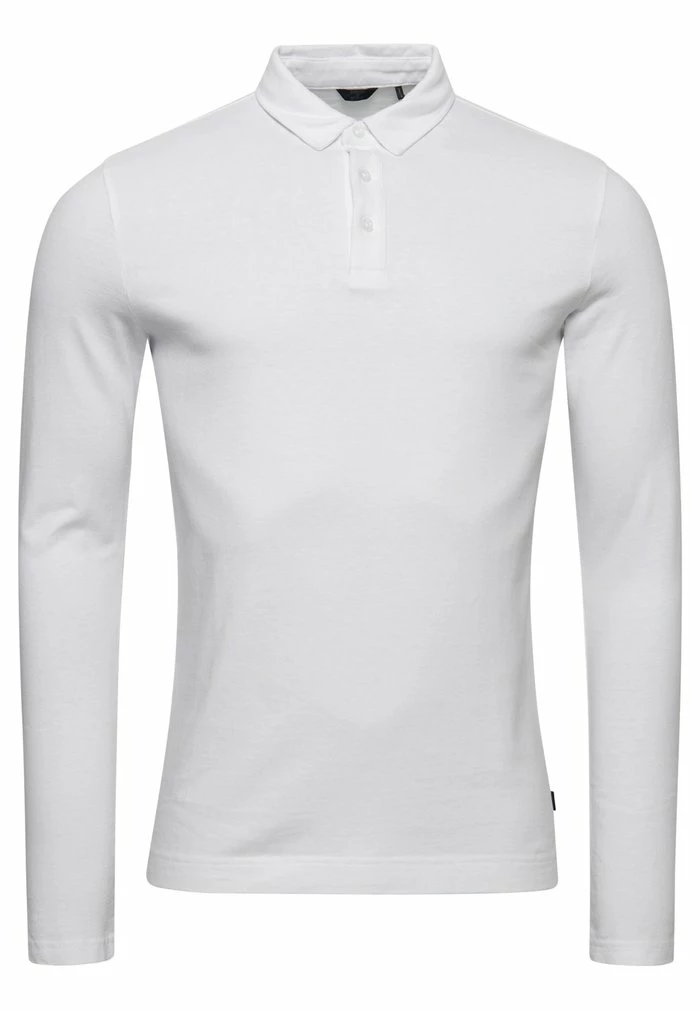 Superdry LONG SLEEVE - Polo Shirt - Optic 4 Superdry LONG SLEEVE - Polo Shirt - Optic - Image 4