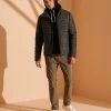 Superdry Winter Jacket - Charcoal Herringbone