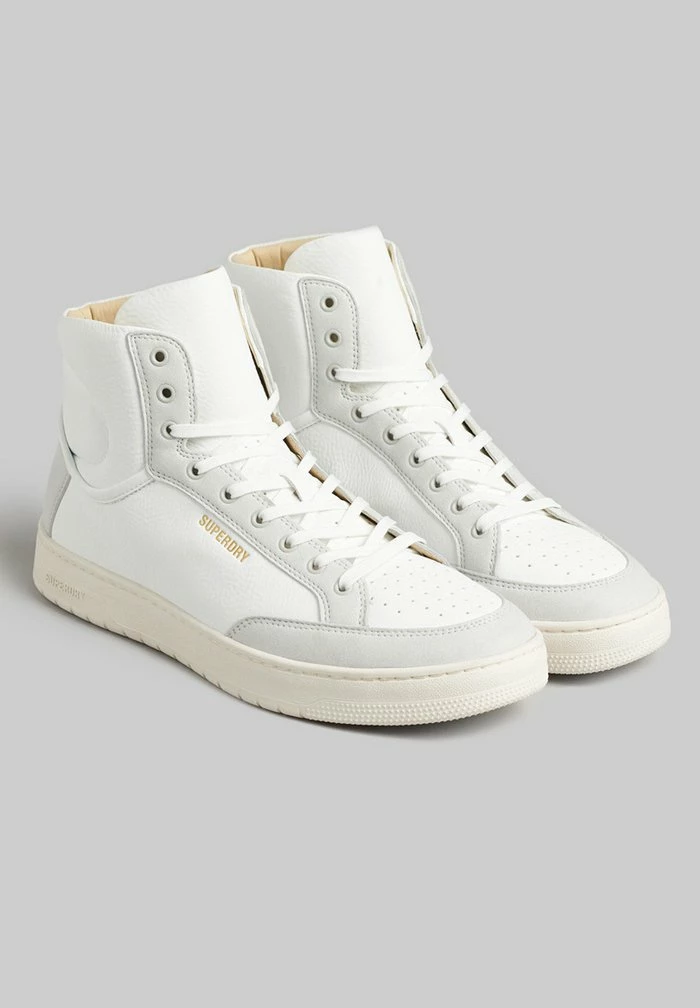 Superdry VINTAGE - High-top Trainers - White Grey 2 Superdry VINTAGE - High-top Trainers - White Grey - Image 2