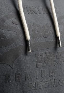 Superdry VINTAGE LOGO TONAL - Sweatshirt - Charcoal -Superdry Shop 5e11dcf5aed243eaa835f3d631fd9aac