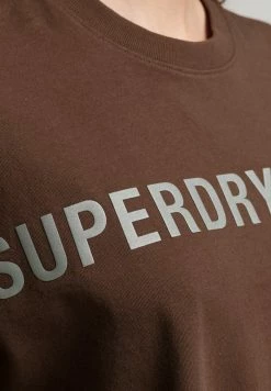 Superdry CODE LINEAR LOOSE - Print T-shirt - Rock Brown -Superdry Shop 5e1395810d384ca2bee42c23fadf9a98