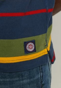 Superdry ACADEMY STRIPE - Polo Shirt - Navy Stripe -Superdry Shop 5e186c5556e94663bef571b0e14f2cdf