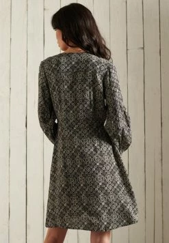 Superdry Day Dress - Black Print -Superdry Shop 5e3a09f2dee74670ae1e363ca5c047d9