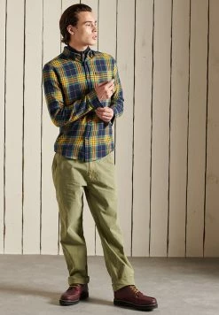 Superdry HERITAGE LUMBERJACK - Shirt - Tufnell Check Gold -Superdry Shop 5e82d406e3314dbe996d9fdf6d701280