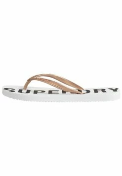 Superdry ESSENTIAL - T-bar Sandals - Optic Metallic Rose