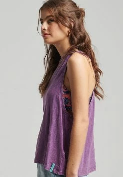 Superdry VINTAGE SURF RANCHERO VEST - Top - Grape Jam -Superdry Shop 5f094e71f4c34aa1be0ee8d33b4ba4ca