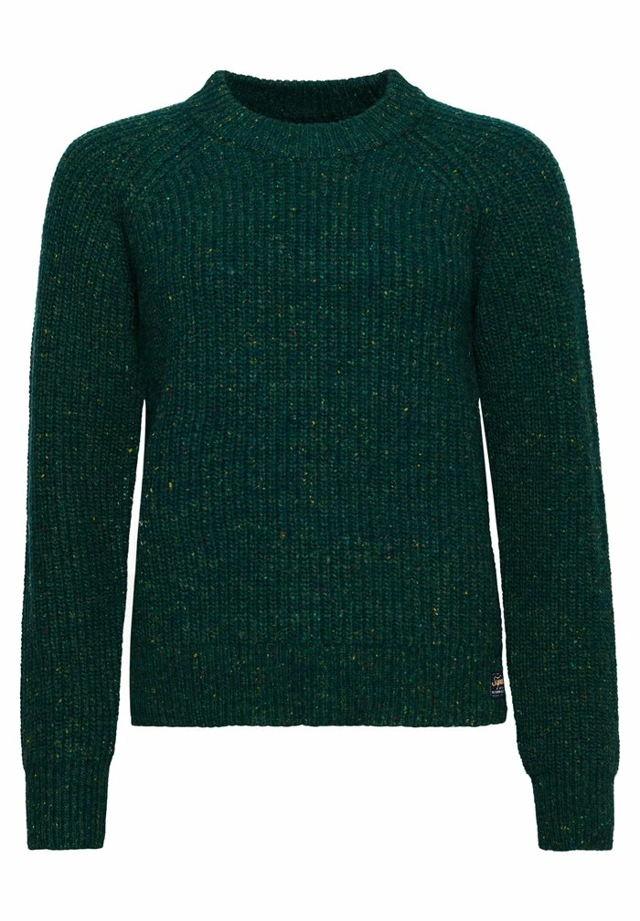 Superdry TWEED RIB CREW - Jumper - Forest Green 5 Superdry TWEED RIB CREW - Jumper - Forest Green - Image 5
