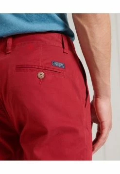Superdry CORE SLIM - Trousers - Rouge Red -Superdry Shop 5f180b25cfeb49c08be599688326b4fd