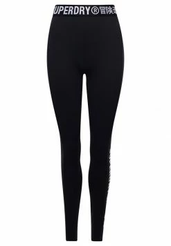 Superdry Leggings - Trousers - Black -Superdry Shop 5f58bc15e9fa415b90c9676ccd7286b3