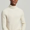 Superdry ALPACA CHUNKY ROLL NECK - Jumper - Nimbus Cloud