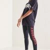 Superdry Leggings - Trousers - Eclipse Navy Red