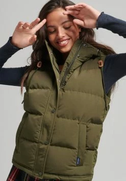 Superdry EVEREST - Waistcoat - Surplus Goods Olive