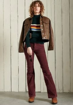 Superdry Flared Jeans - Russet Brown