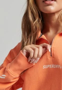 Superdry CODE CORE SPORT HALF-ZIP - Sweatshirt - Desert Pink -Superdry Shop 5fb4642867474e02af1b10cbf8fa1d1f