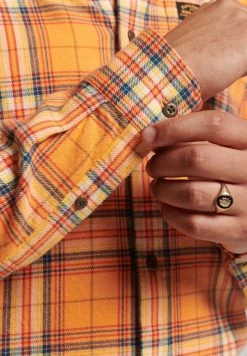 Superdry HERITAGE LUMBERJACK - Shirt - Yellow -Superdry Shop 5fdd764467c24d4aaaf6f88b8066dacc