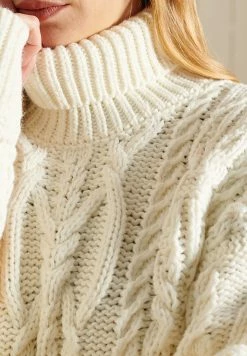 Superdry VINTAGE HIGH NECK - Jumper - Light Yellow