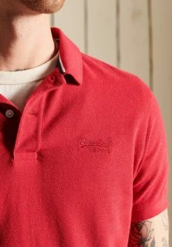 Superdry CLASSIC PIQUE - Polo Shirt - Hike Red Marl -Superdry Shop 602bf6e816f94884baeef8568165535c